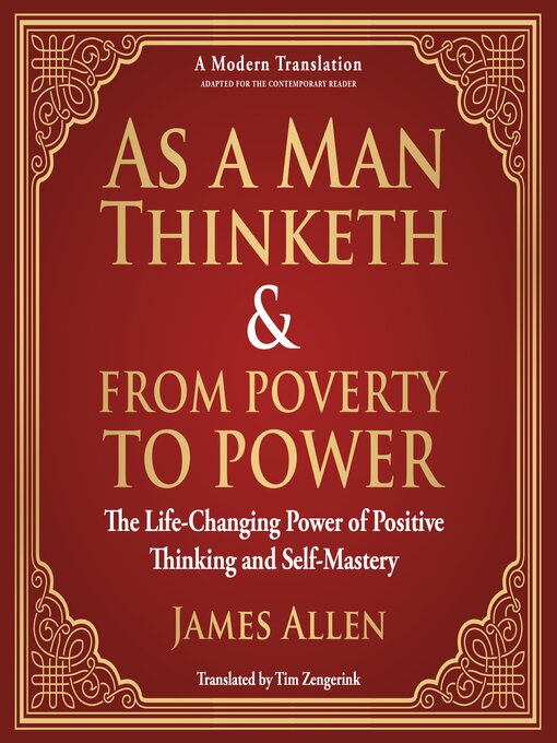Title details for As a Man Thinketh & From Poverty to Power by James Allen - Available